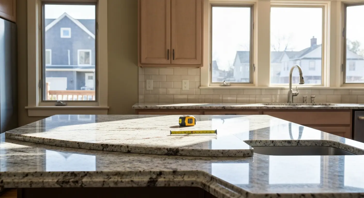 Custom cabinet and countertop installation