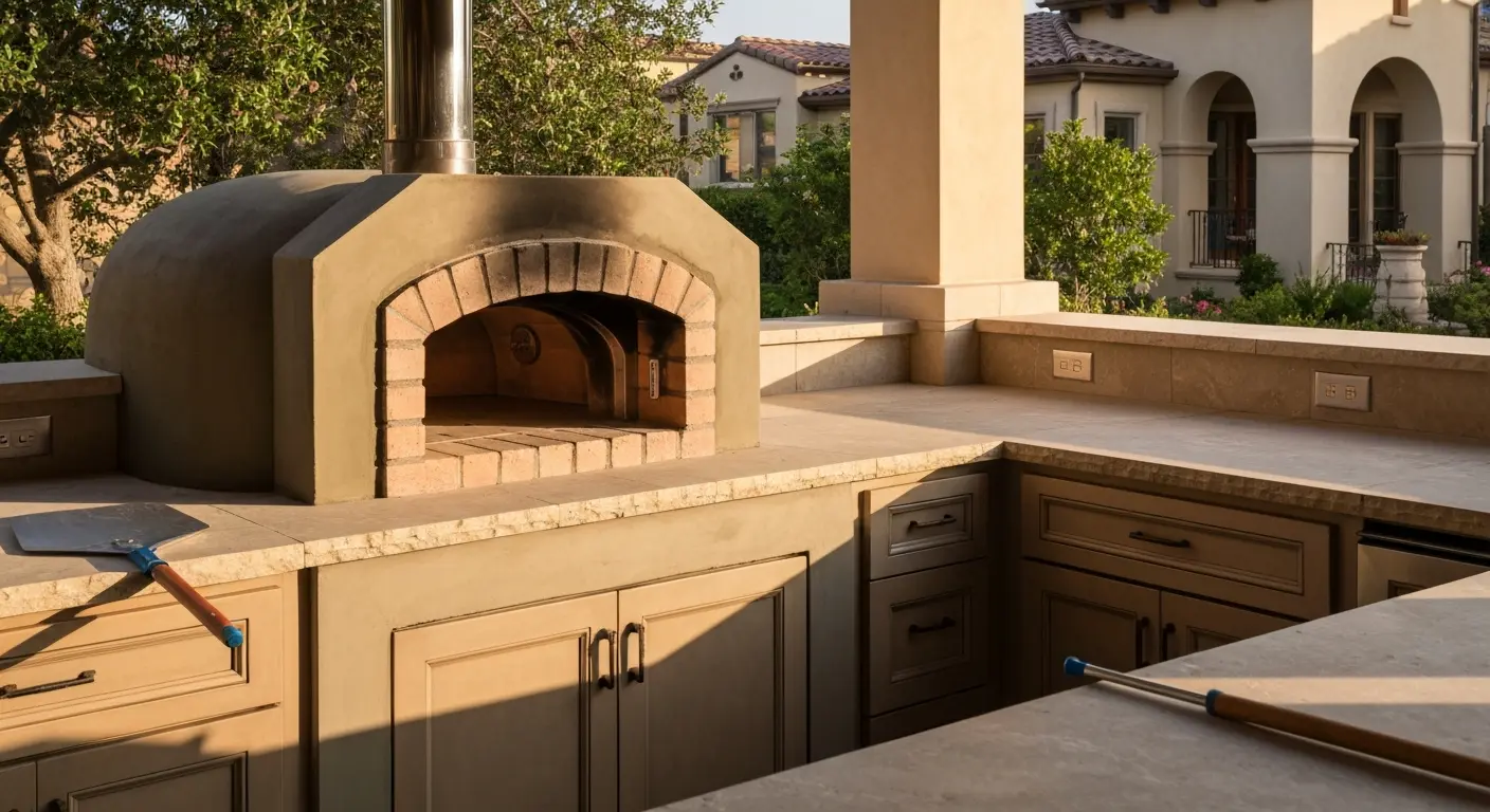 Pizza oven installation