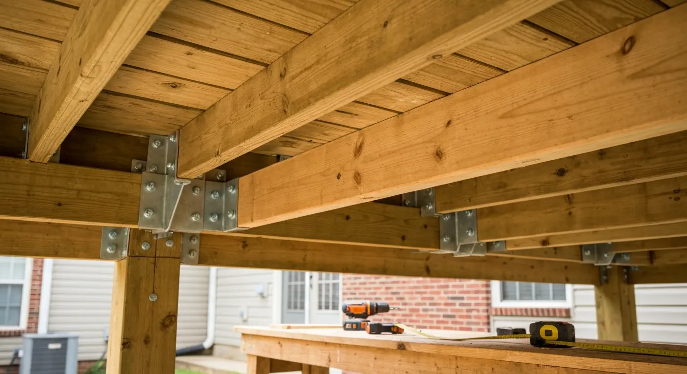 Deck structural repair in Greenville