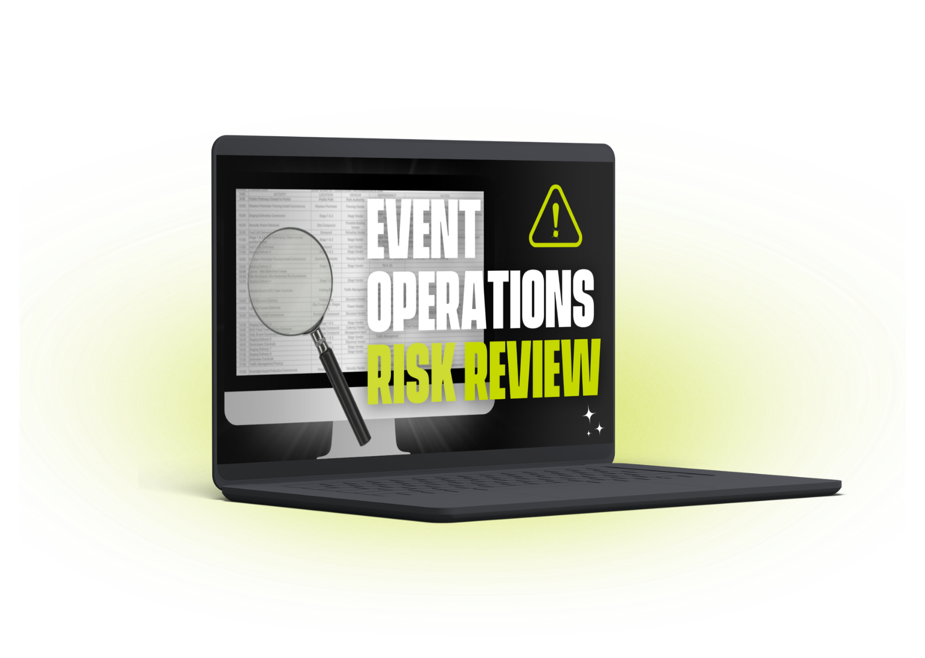 Event Operations and Risk Review on screen