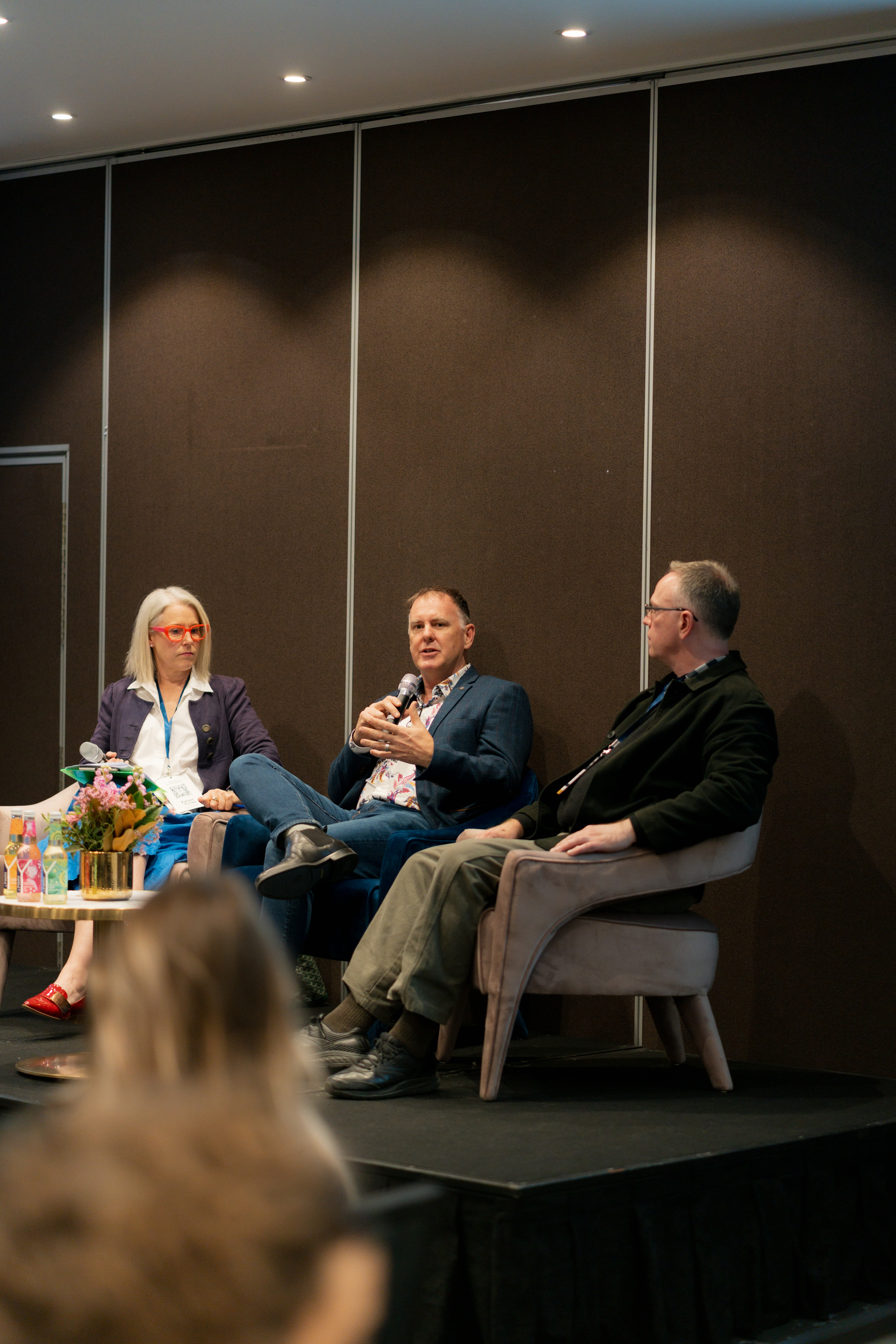 Iain Morrison speaking on a panel