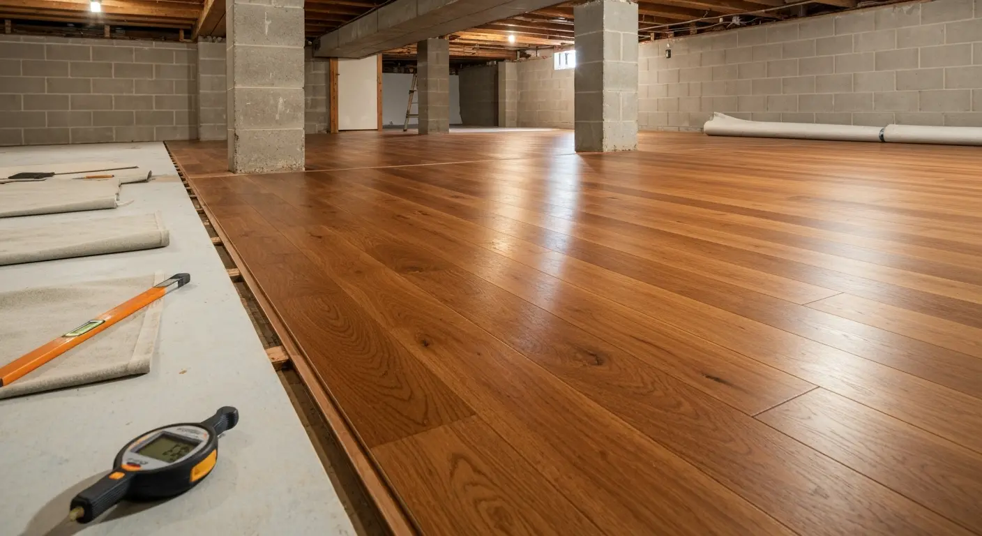 Engineered hardwood flooring project