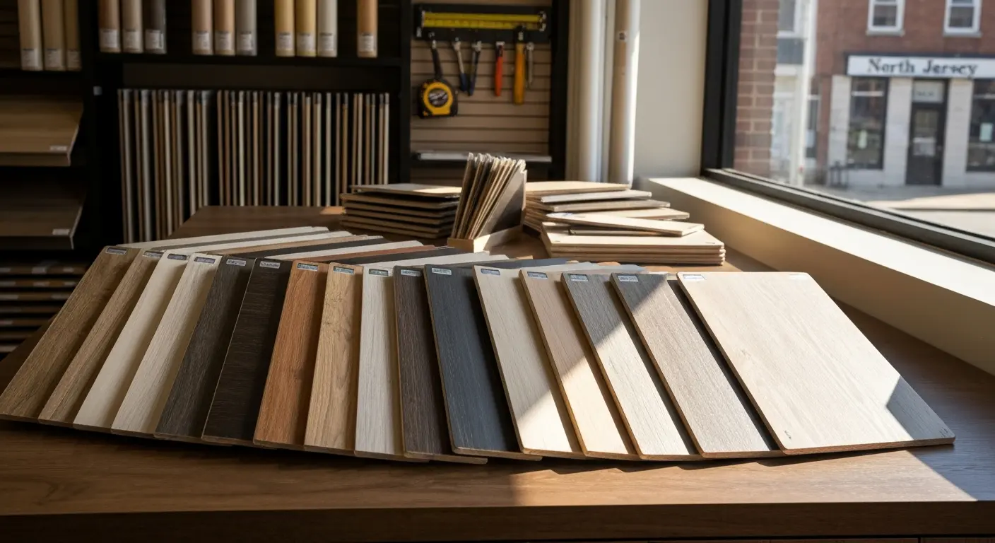 Designer laminate selection showroom