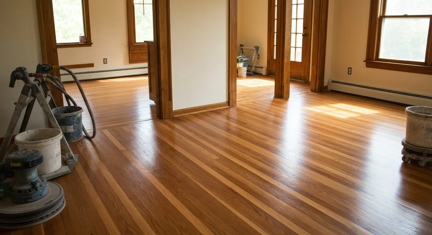 Hardwood flooring installation