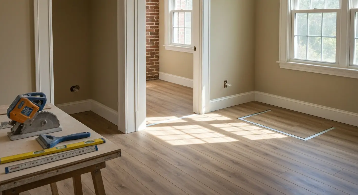 Bathroom laminate flooring