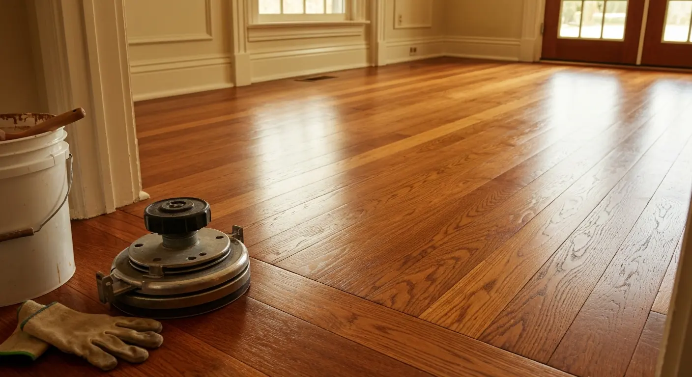 Hardwood refinishing