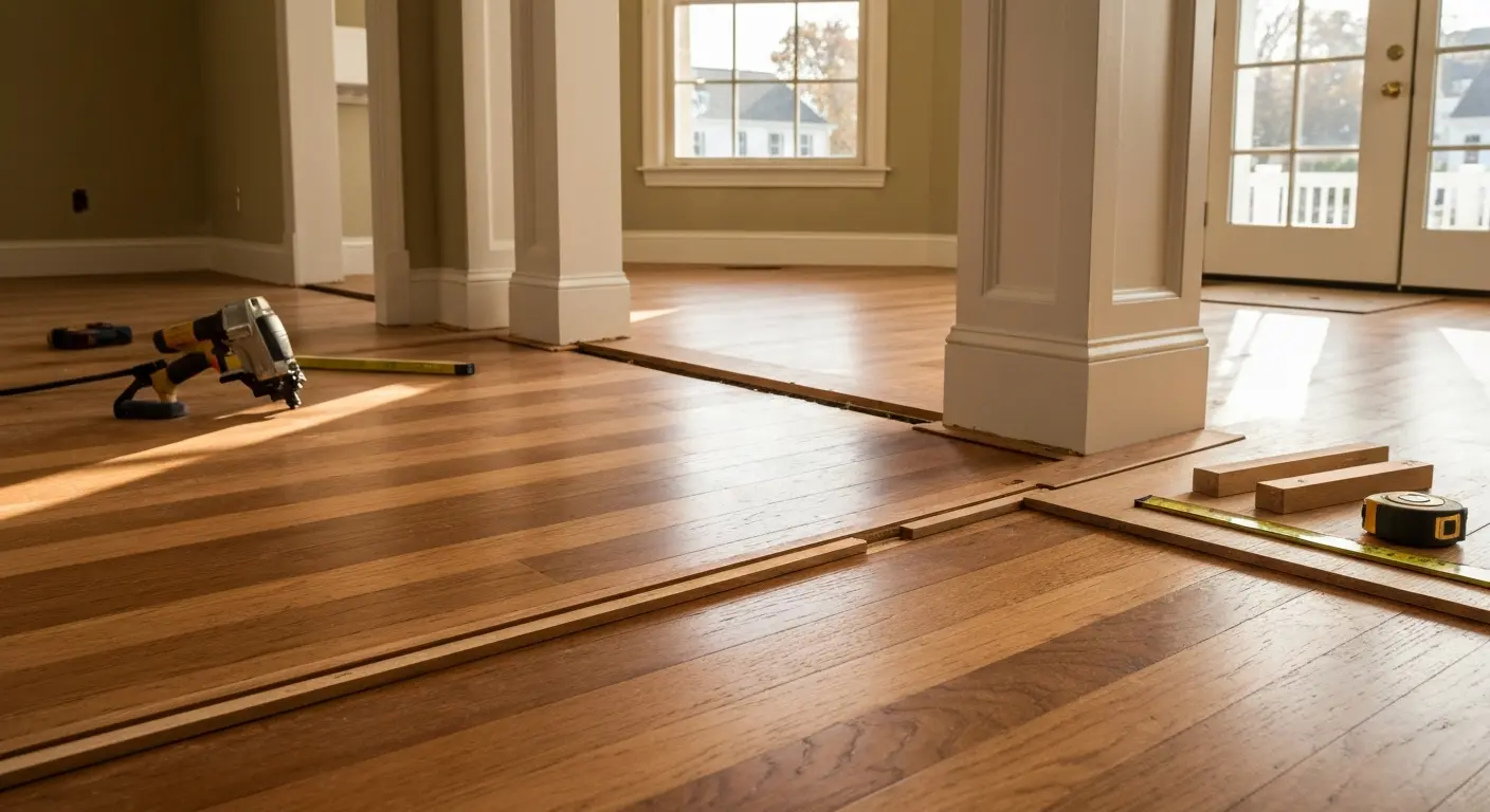 Hardwood flooring installation