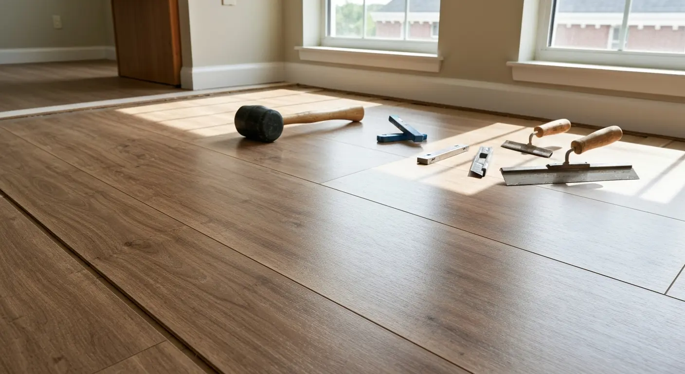 Commercial laminate installation