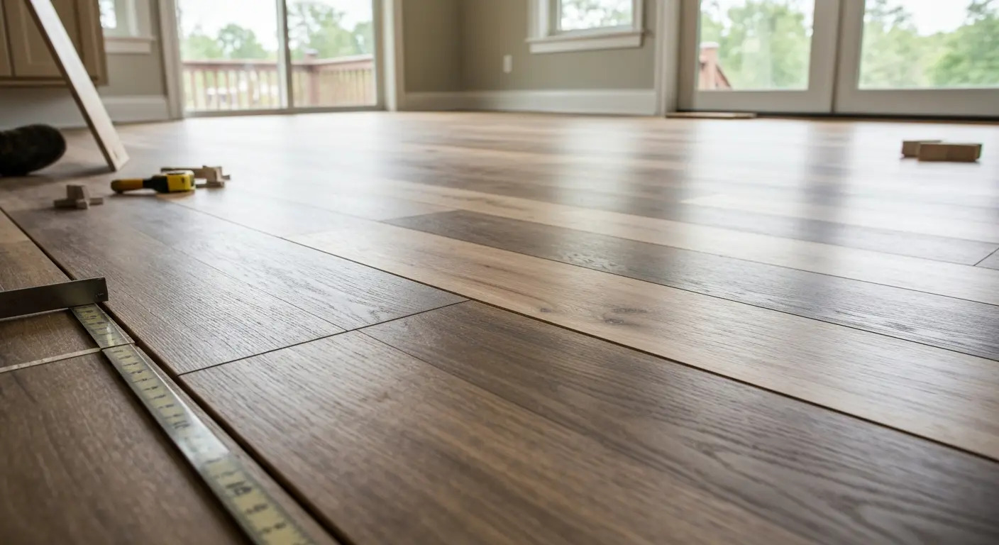 Luxury vinyl plank flooring