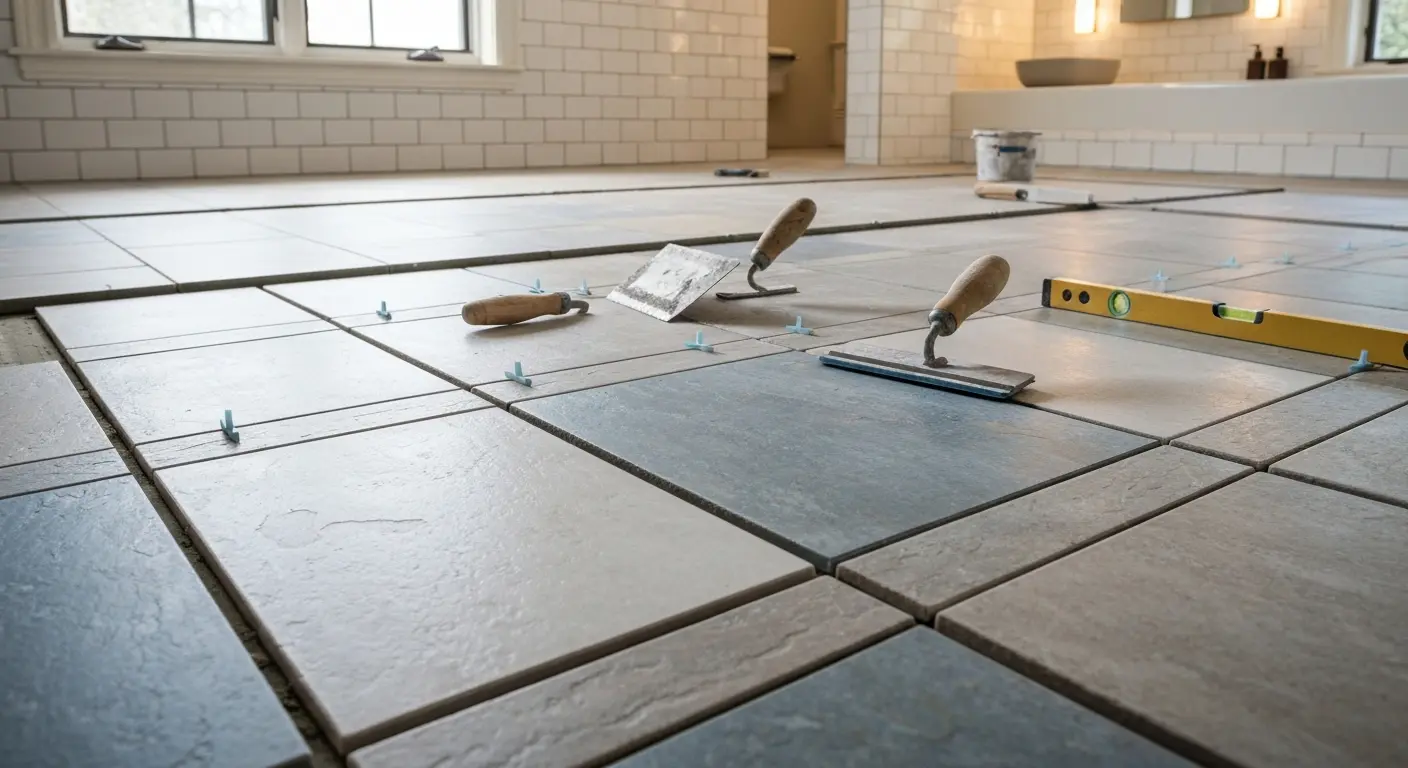 Tile installation