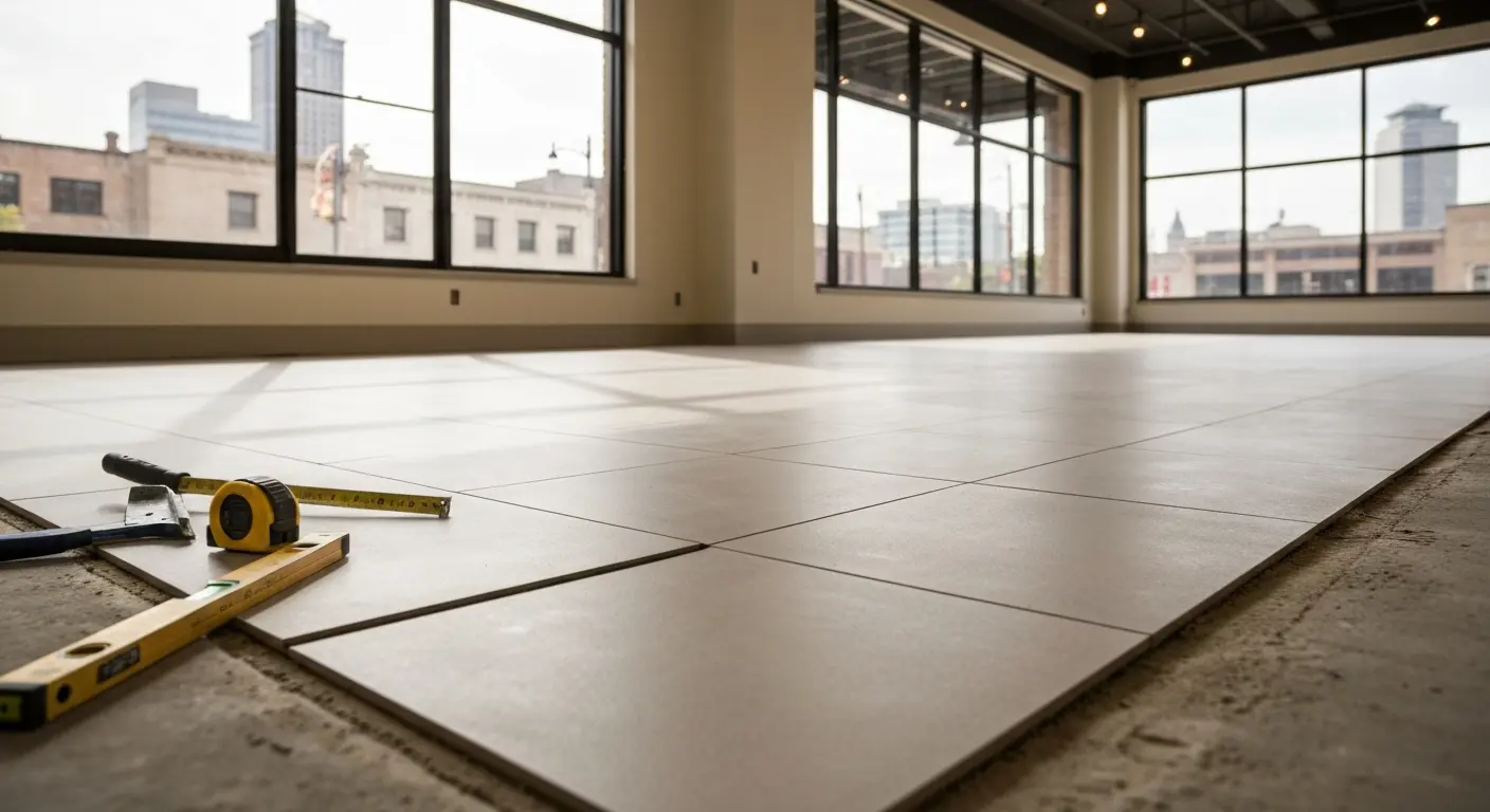 Commercial flooring project