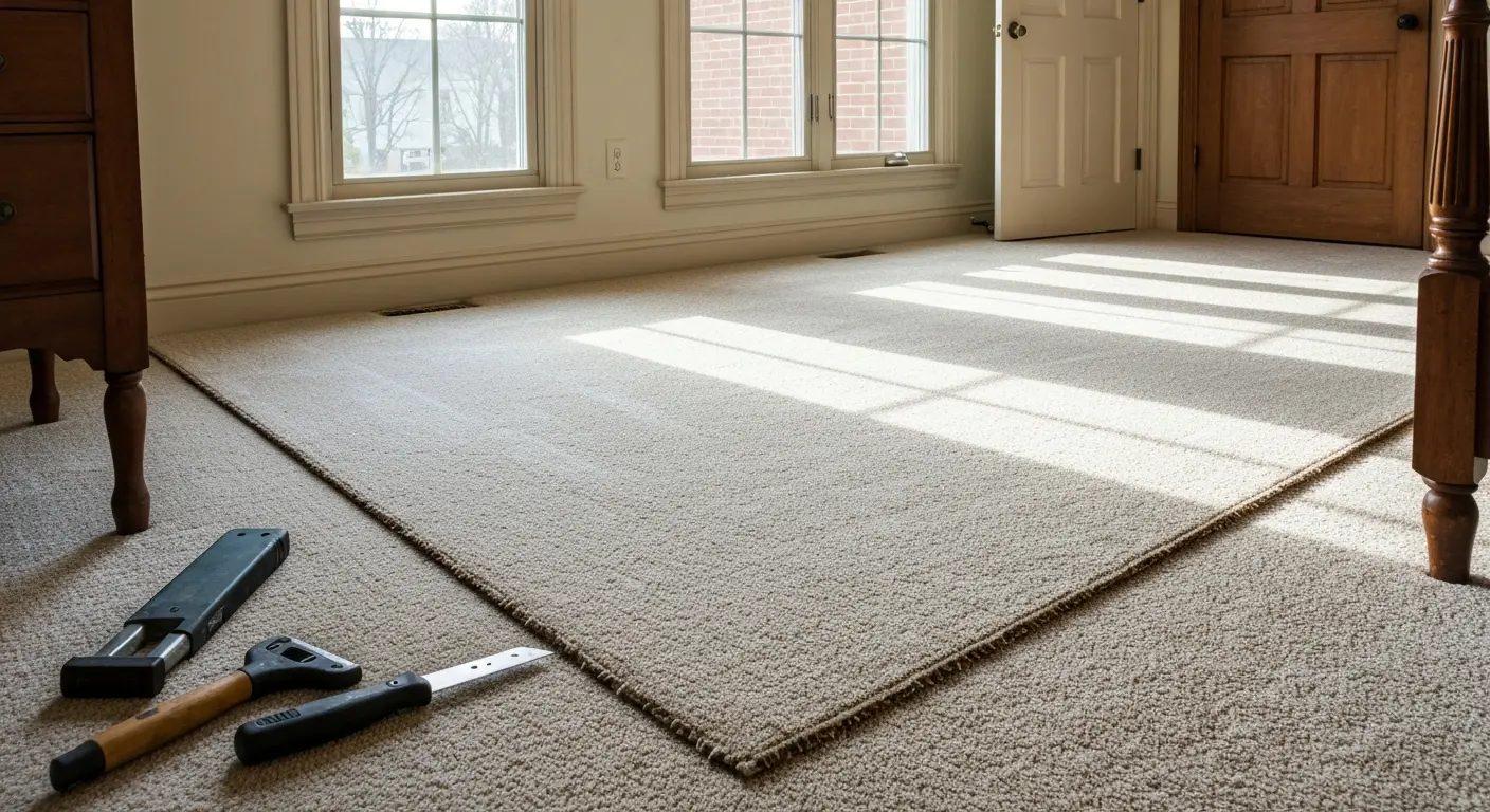 Carpet installation service in Florham Park bedroom