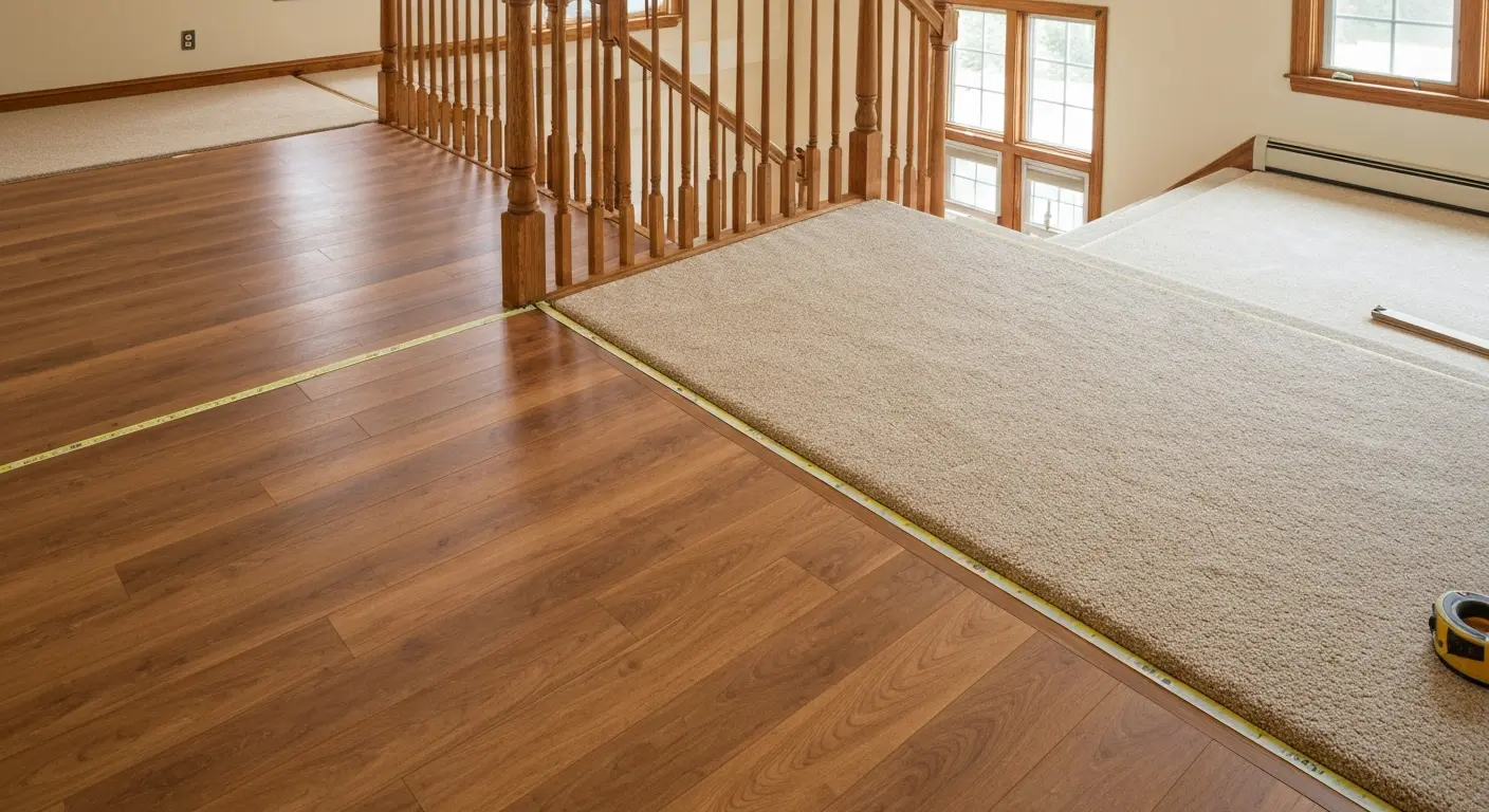 Laminate and carpet installation