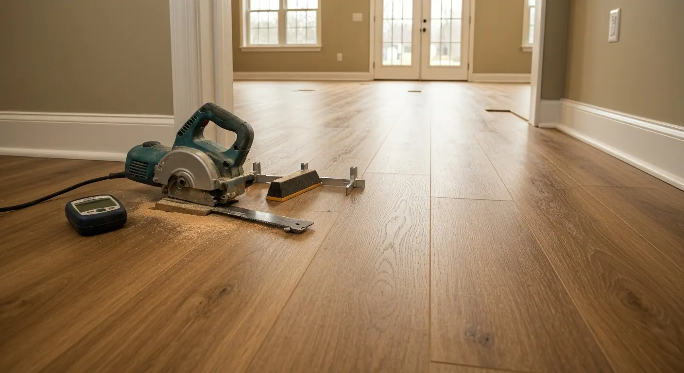 Vinyl plank flooring installation