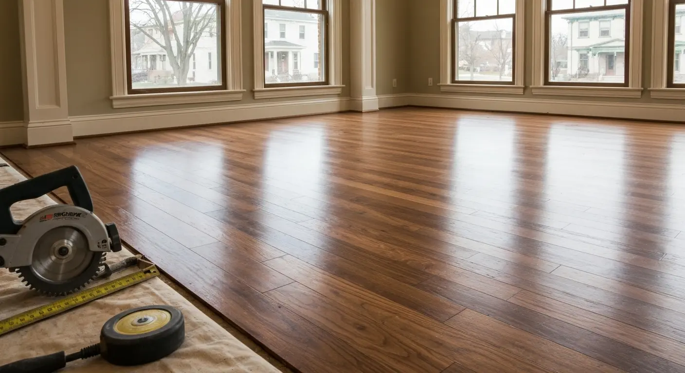 Hardwood floor installation