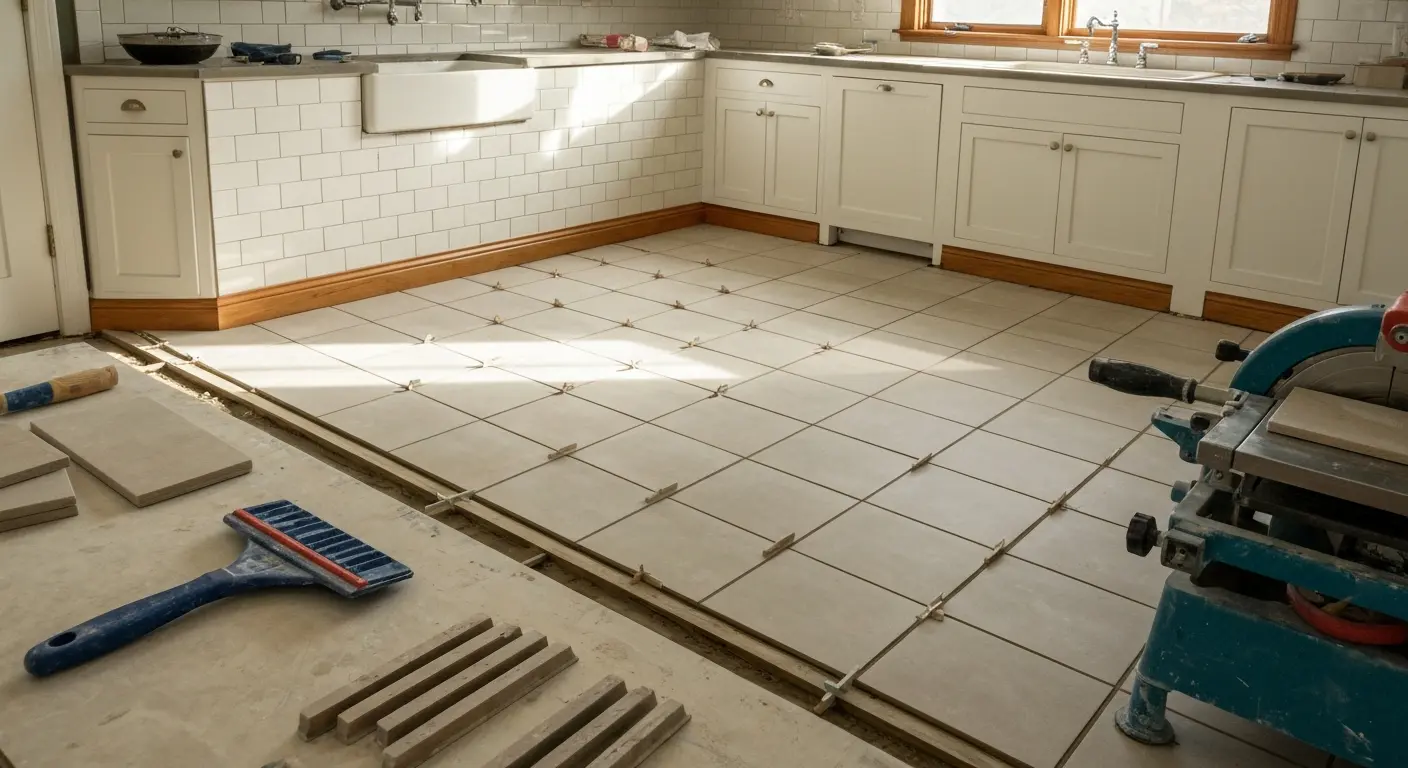 Tile flooring