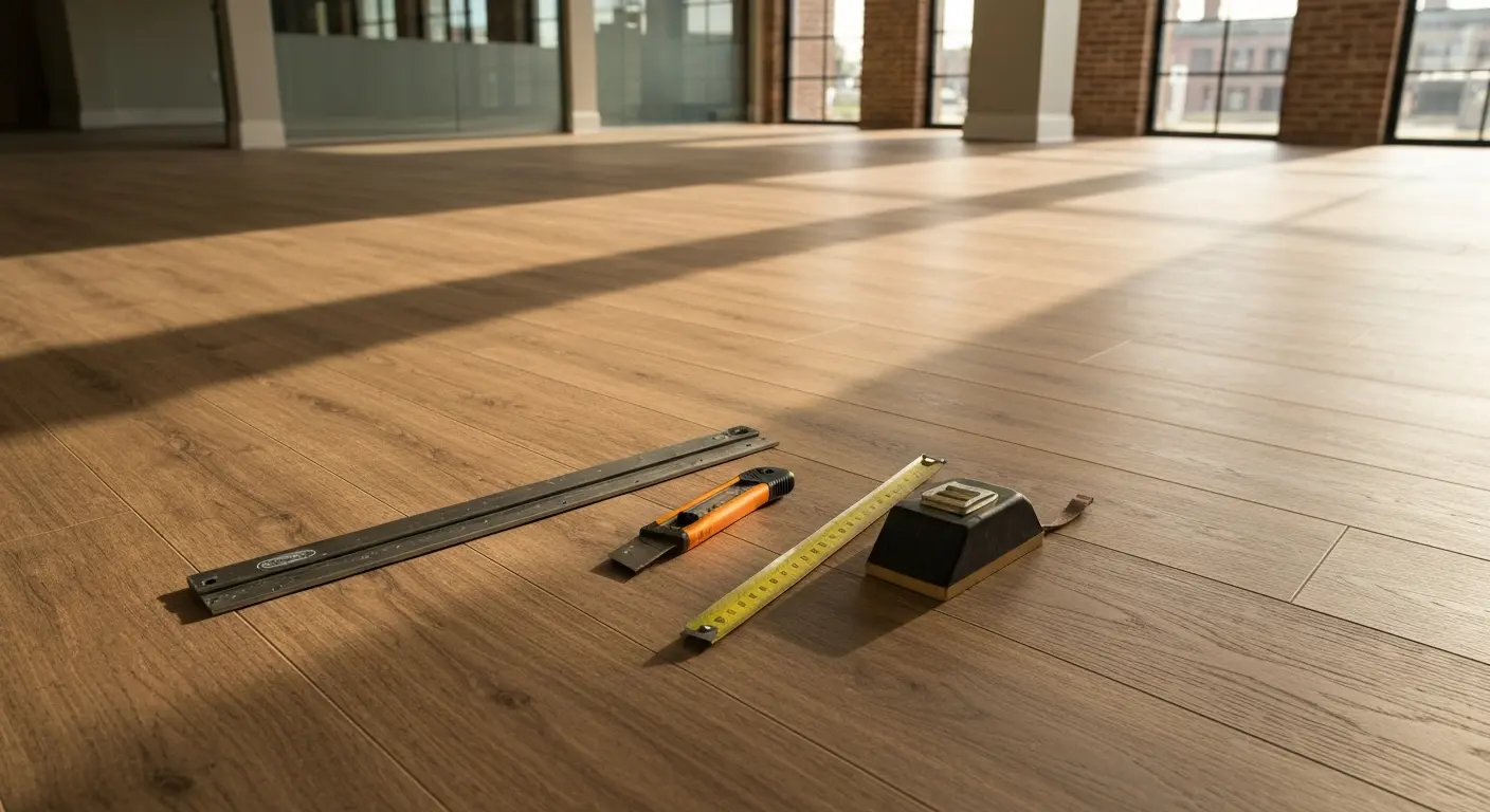 Luxury vinyl plank flooring