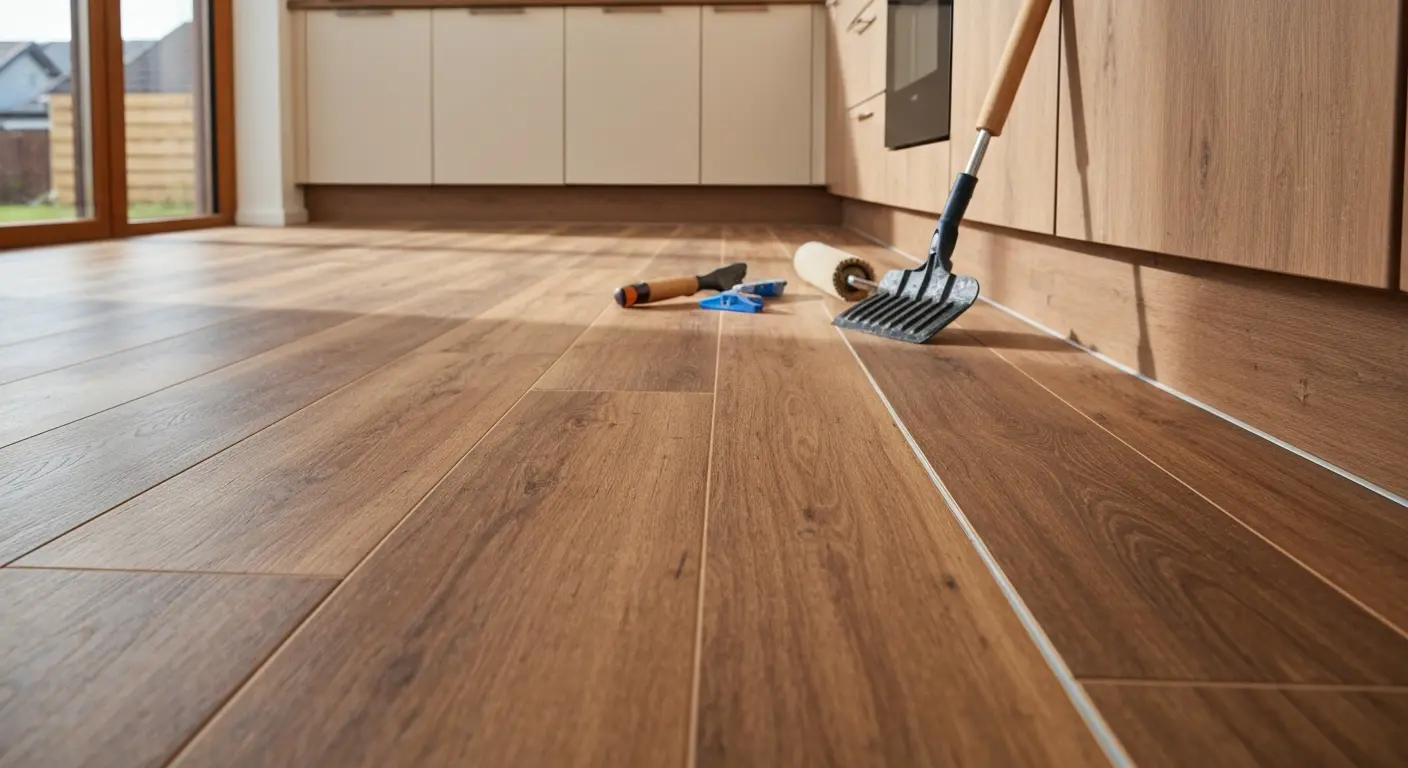 Vinyl plank flooring samples