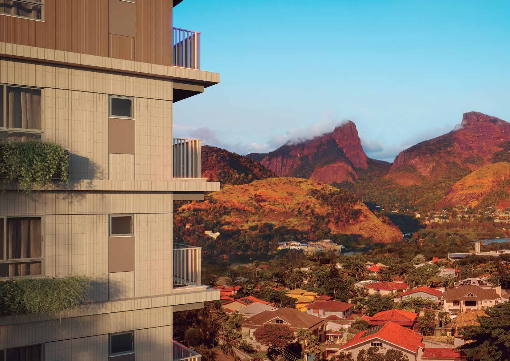 Vista da Pedra da Gávea a partir do Bloco 1