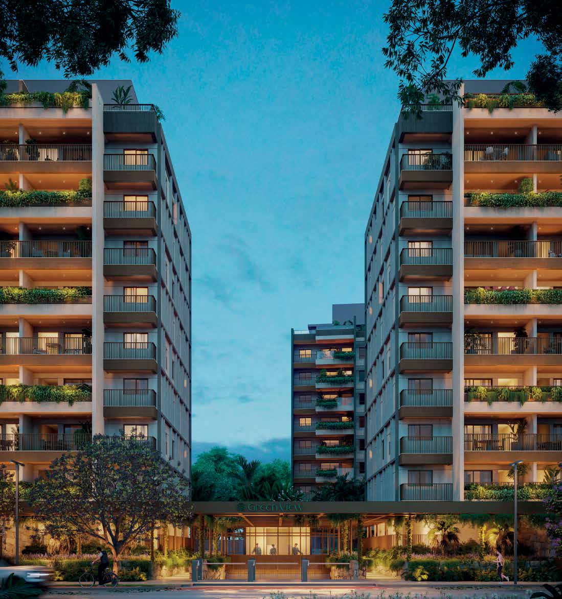 Fachadas dos Blocos 3 e 5, projeto da Cité Arquitetura