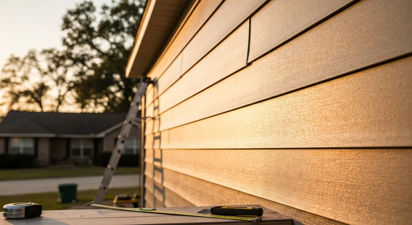 Siding installation project