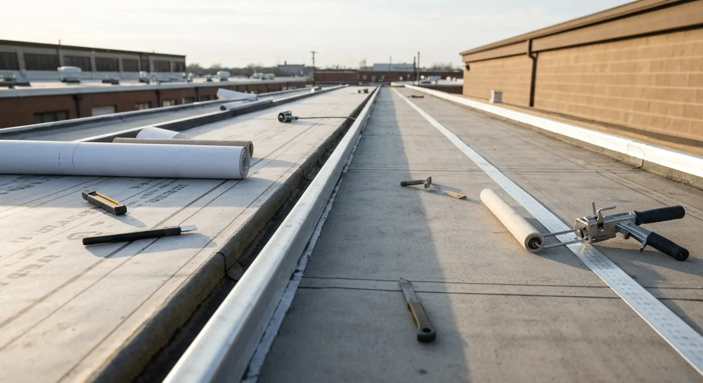 Commercial roofing project