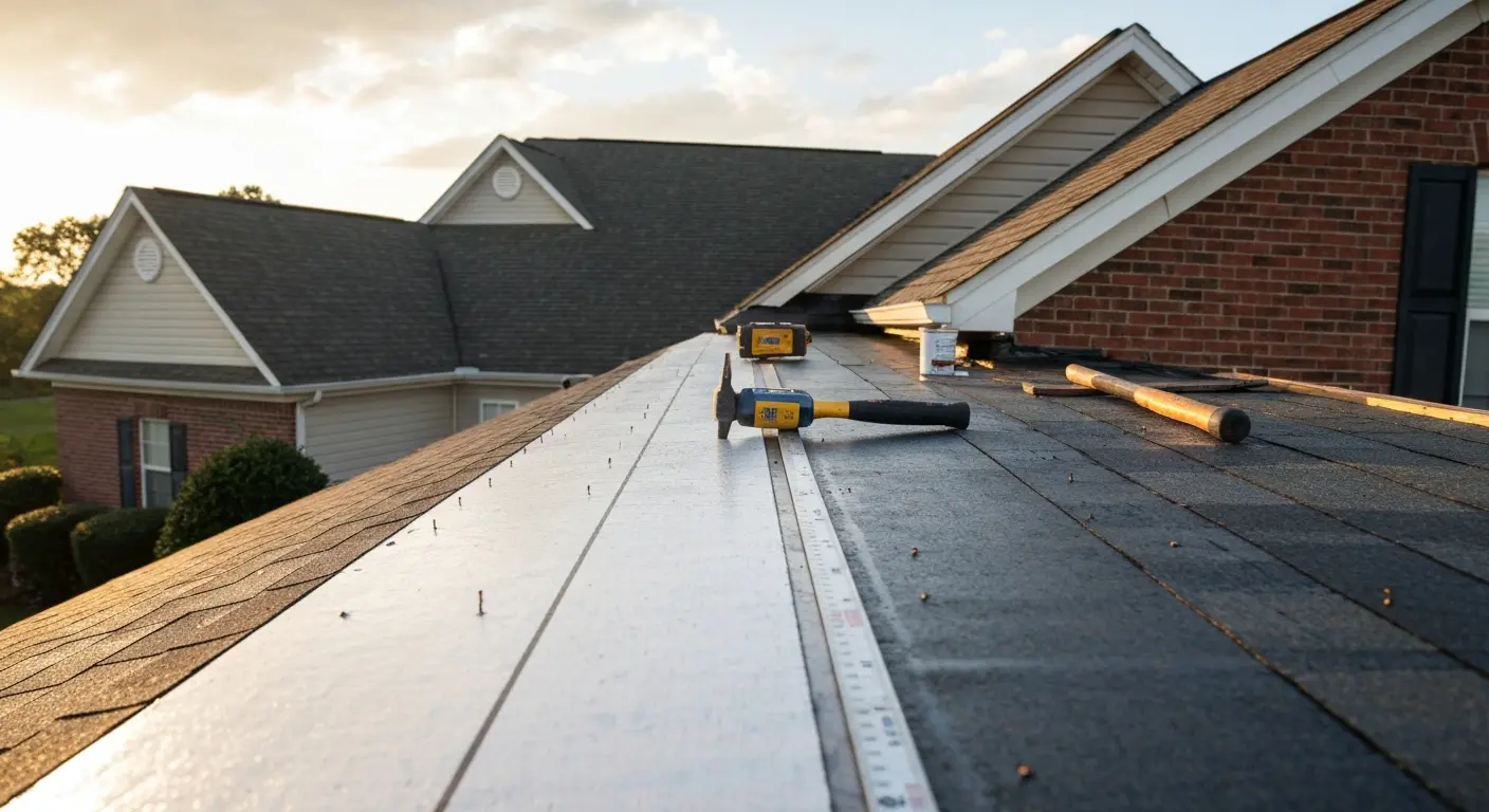 Storm damage roof repair