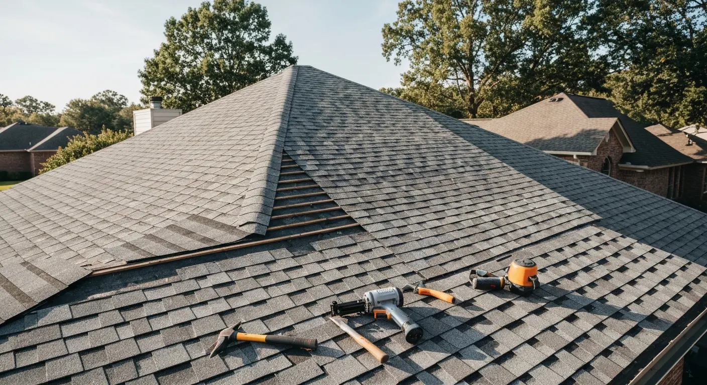 Hail damage roof repair