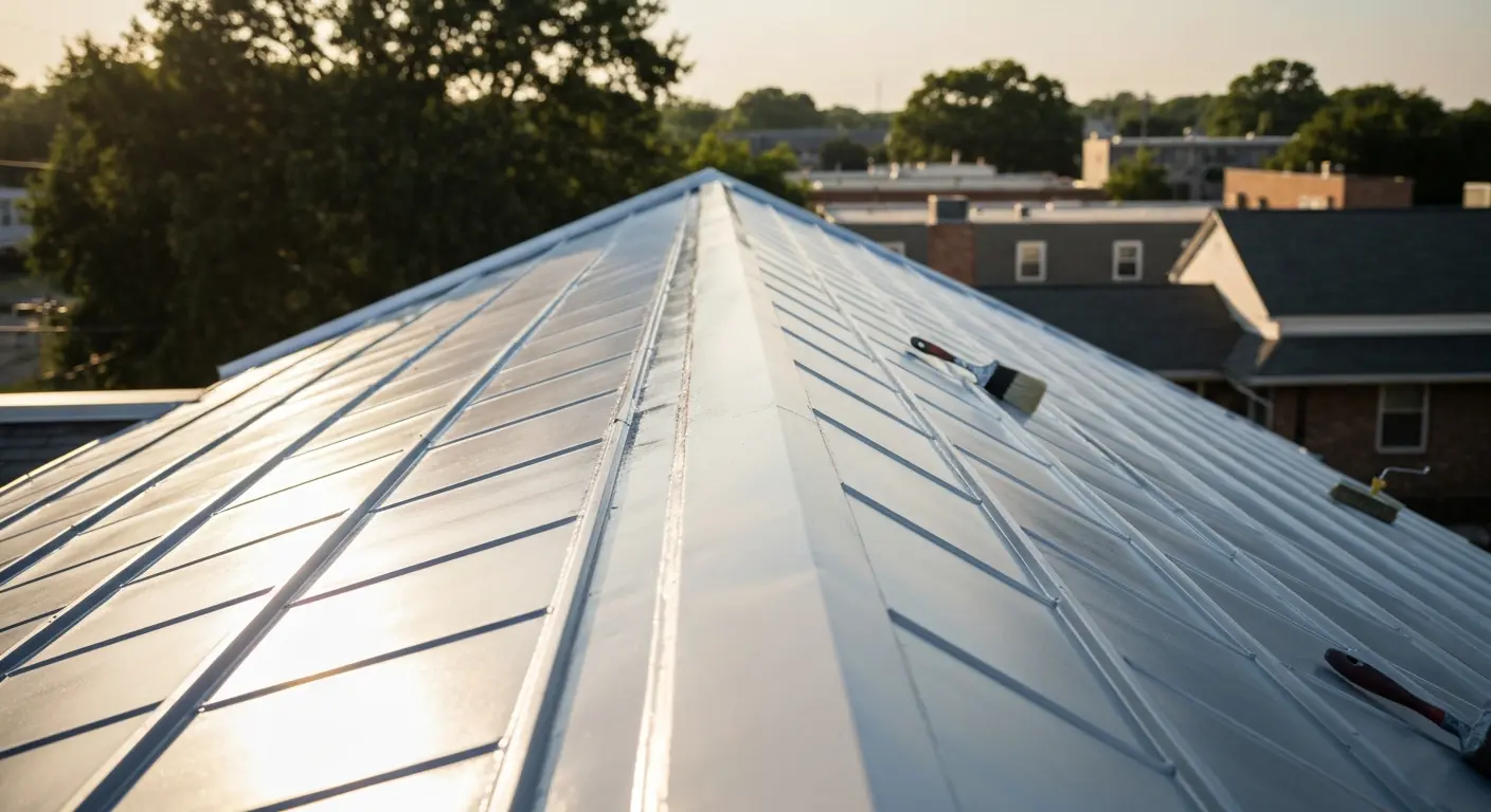 Metal roof repair and coating service