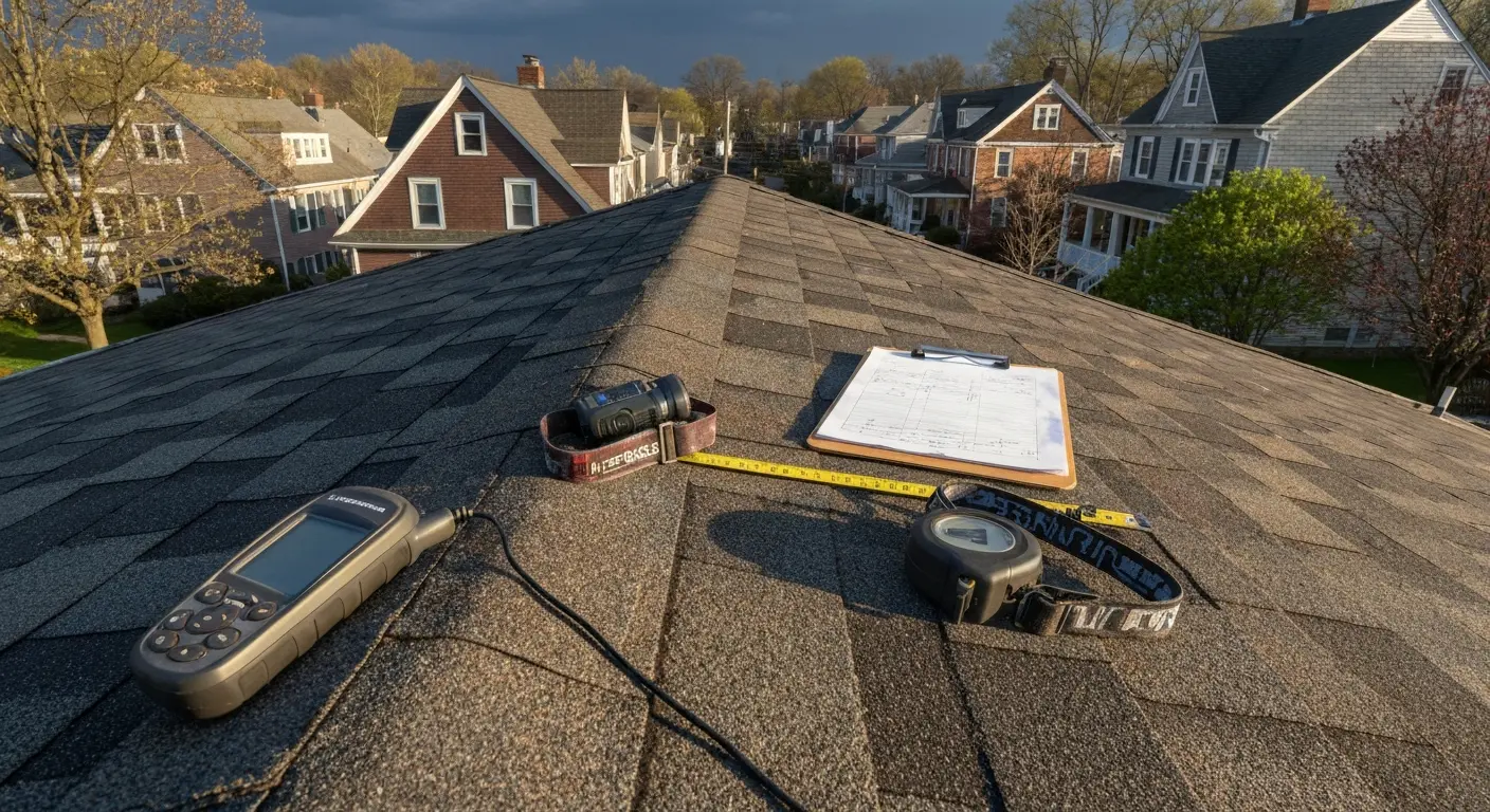 Residential roof inspection