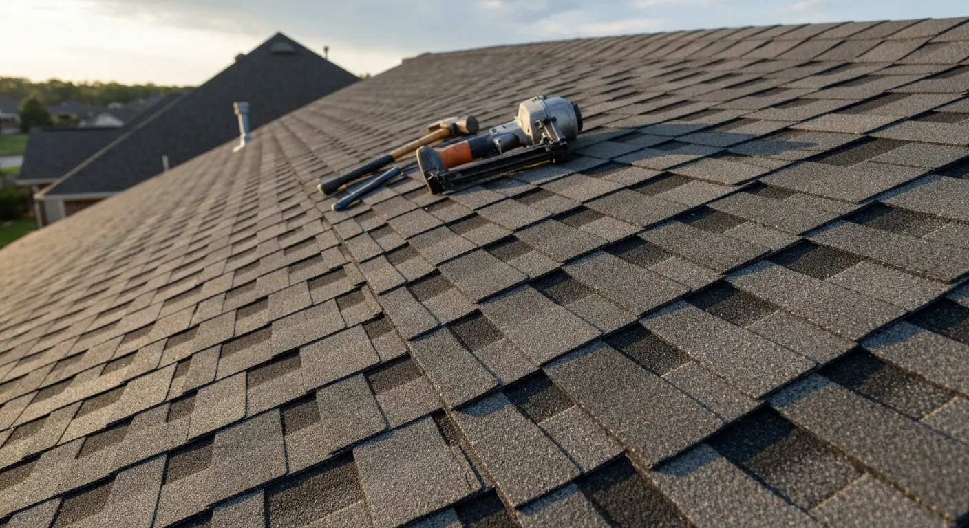 Storm damage roof repair