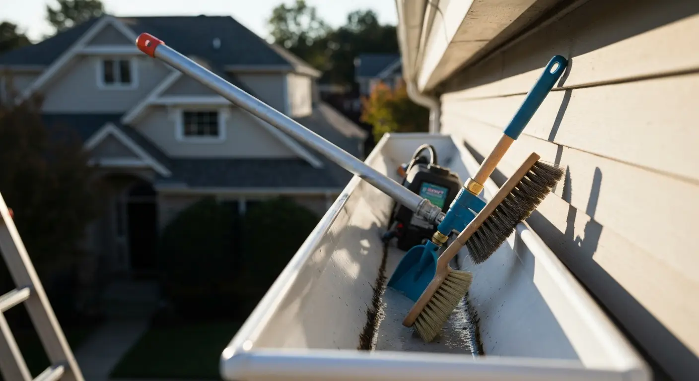 Gutter cleaning service