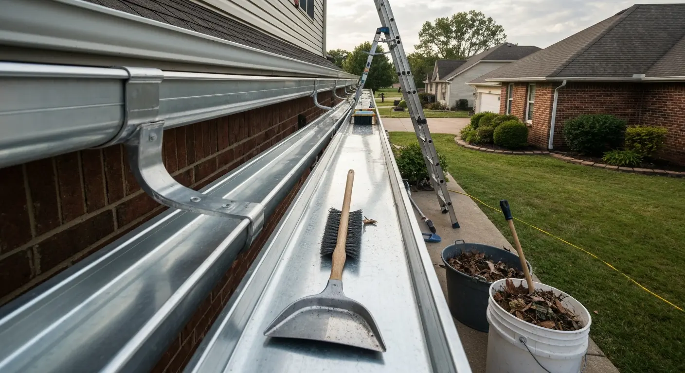 Gutter cleaning and repair service