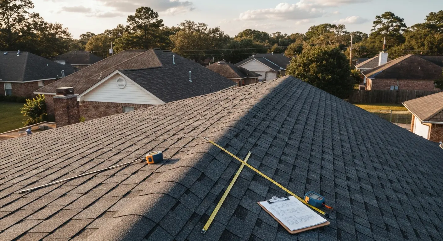 Professional roof inspection