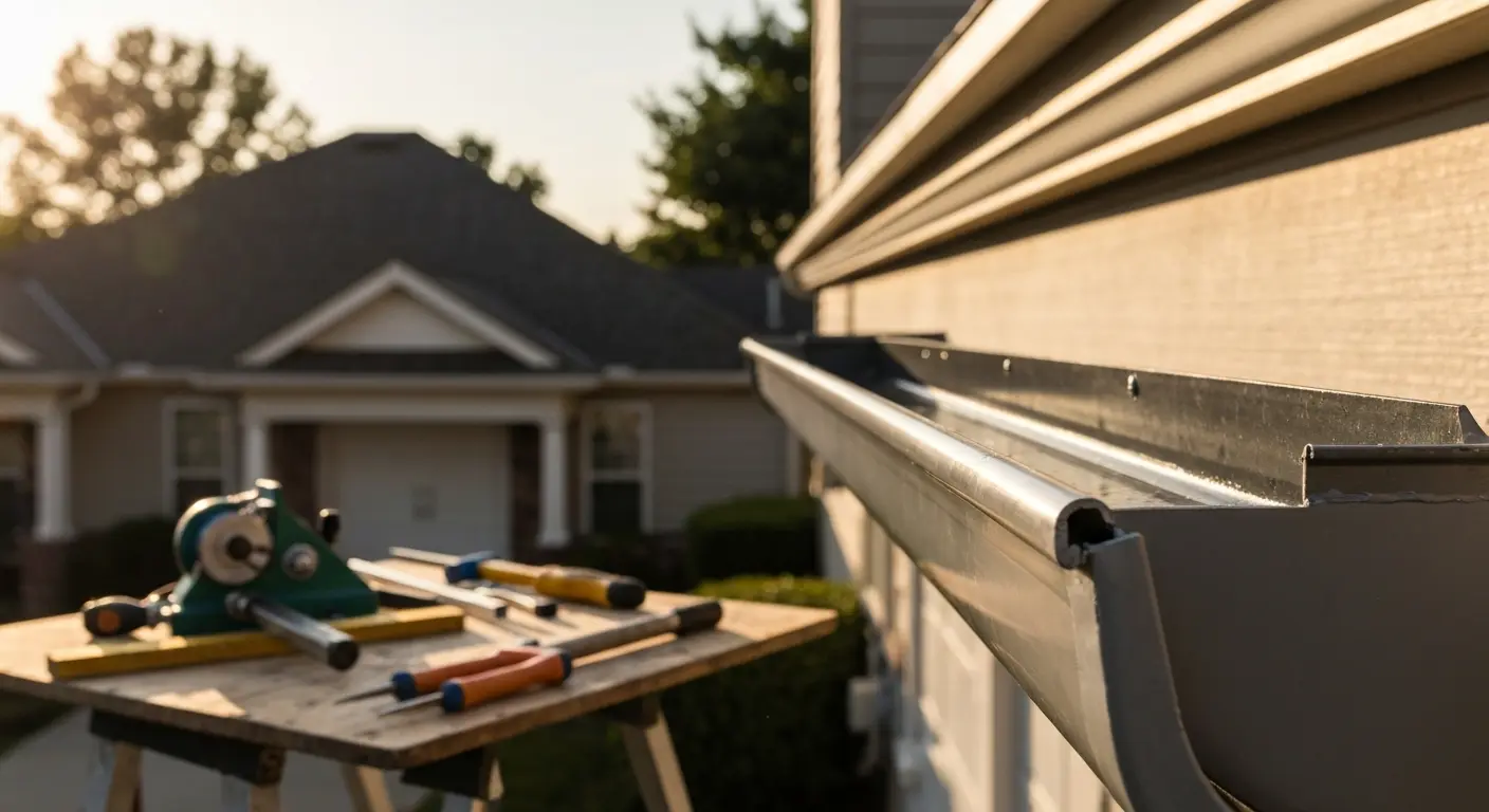 Gutter cleaning and repair