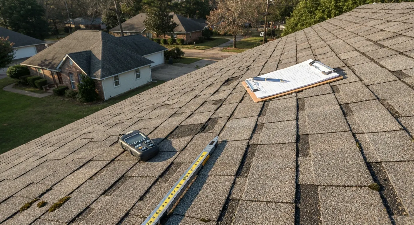 Professional roof inspection