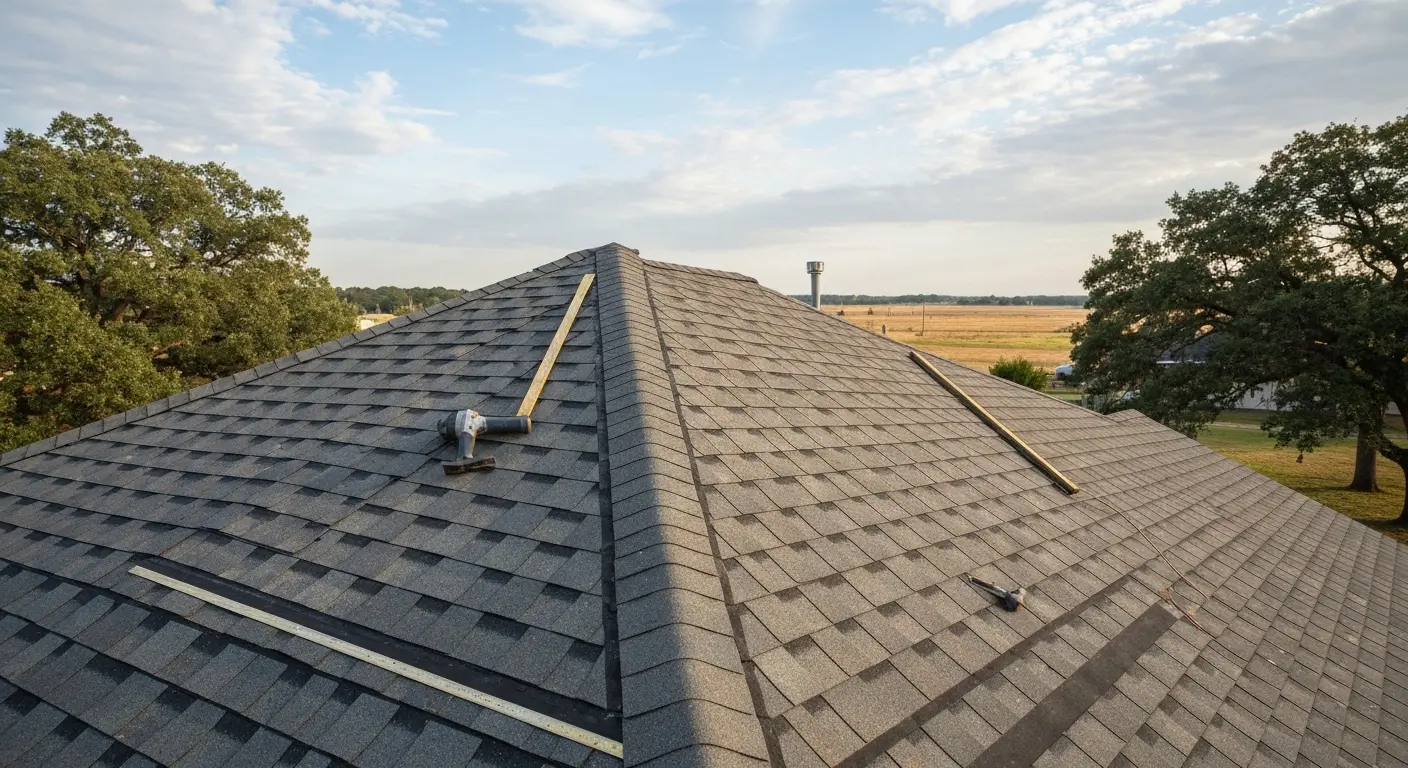 Residential roof repair on Harrisburg home