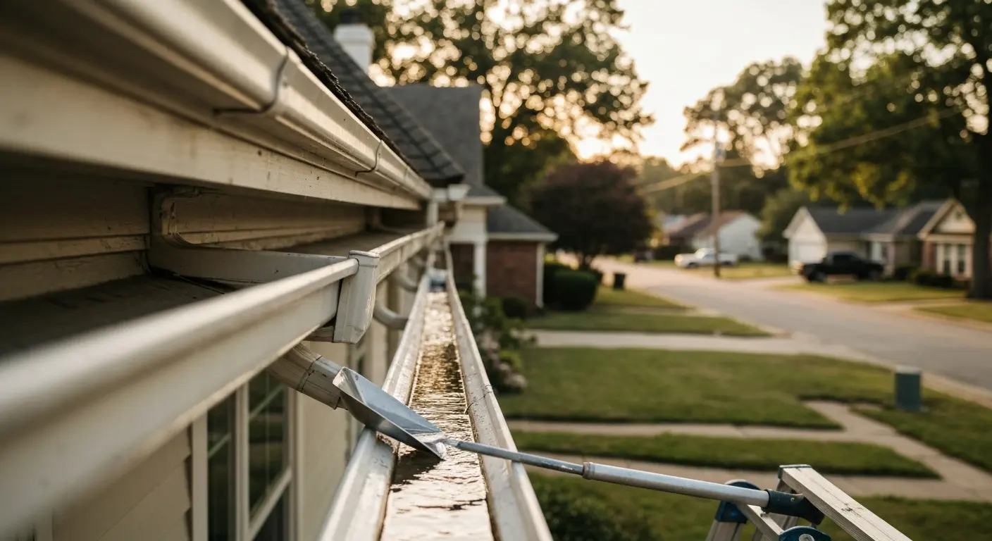 Gutter cleaning service