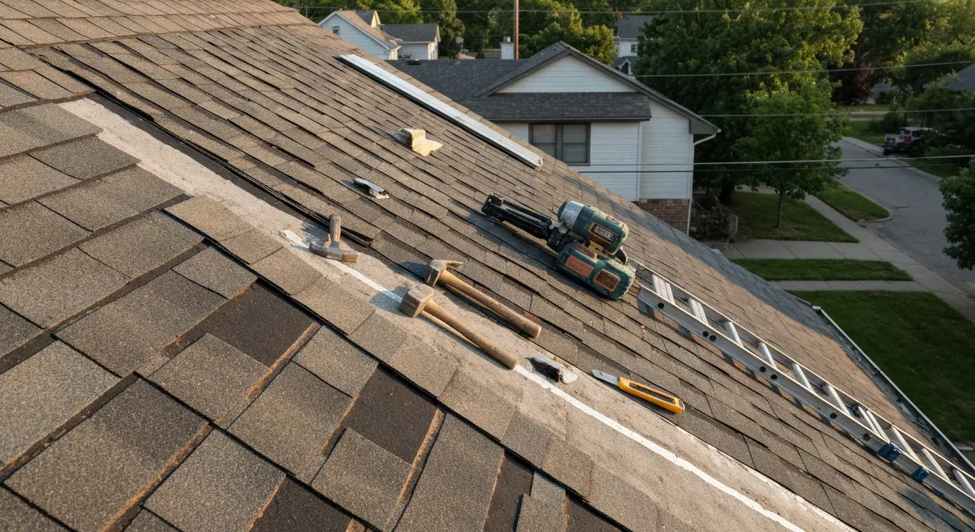 Residential roof repair