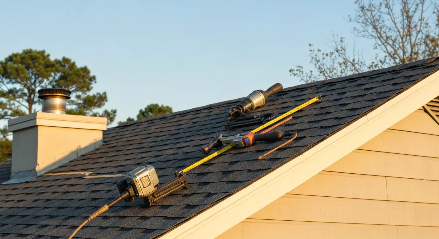 Residential roof repair