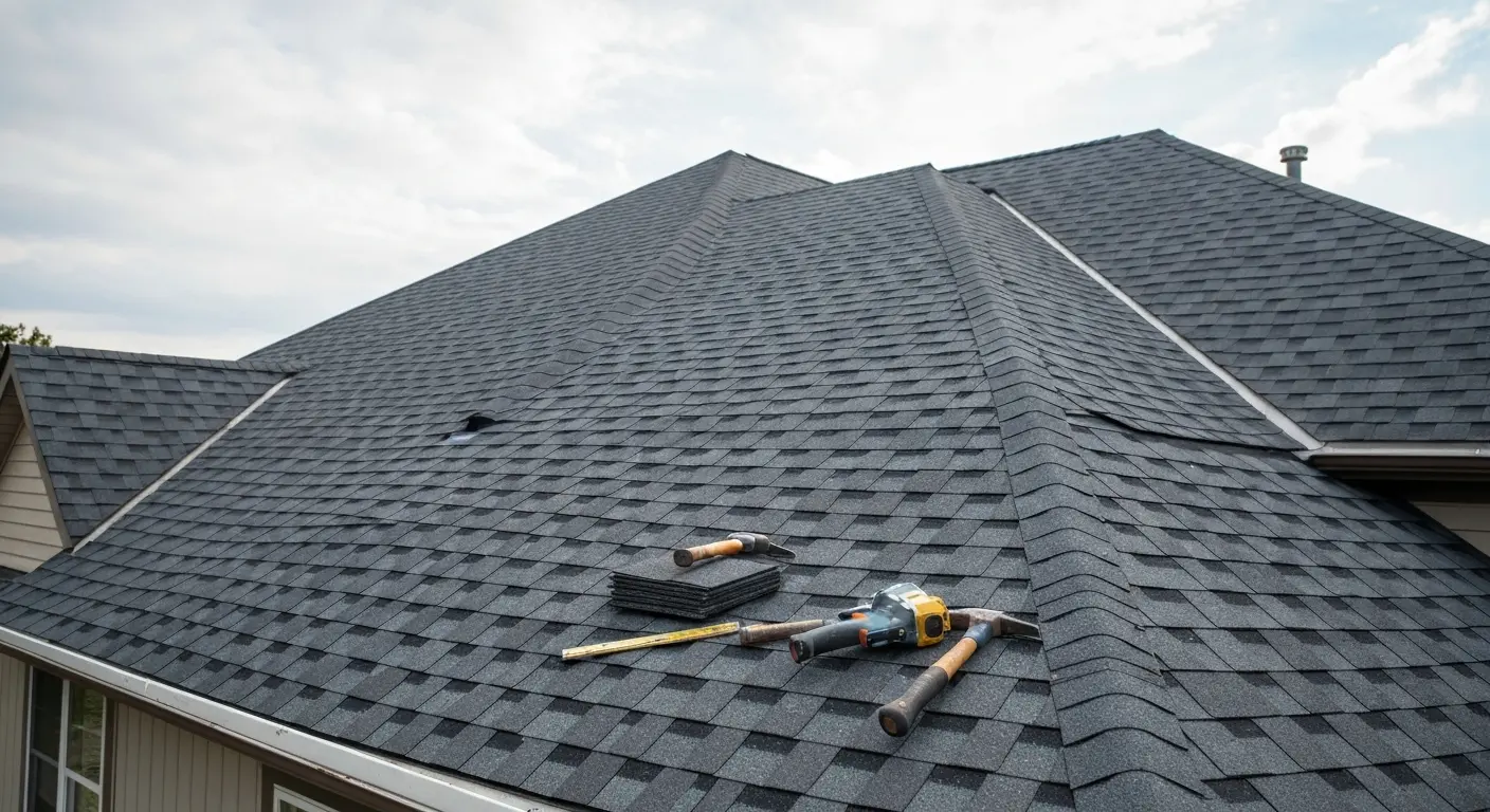 New roof installation