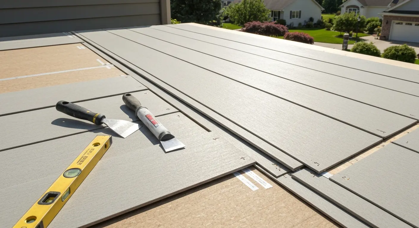 Fiber cement siding repair