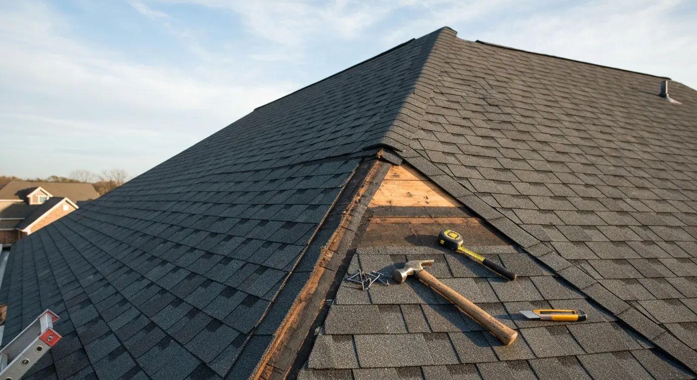 Residential roof repair in Lake City