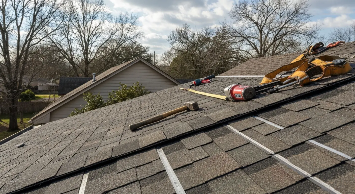 Residential roof repair