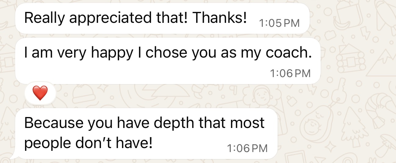 Client testimonial
