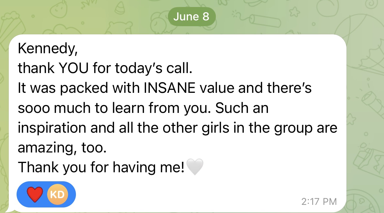 Client testimonial
