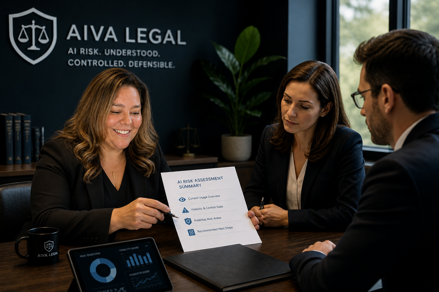 Law firm AI visibility review