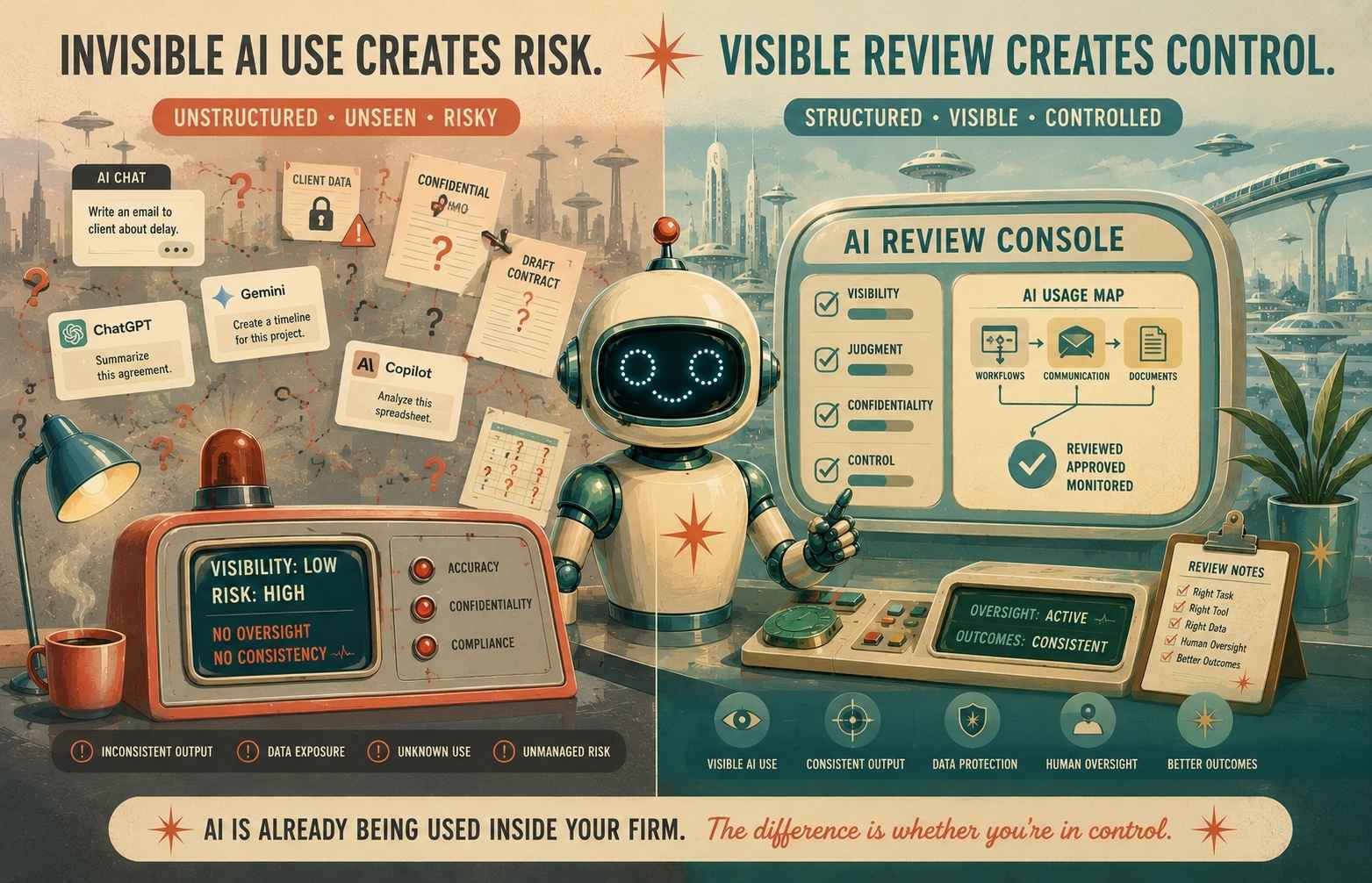 AI workflow visibility illustration