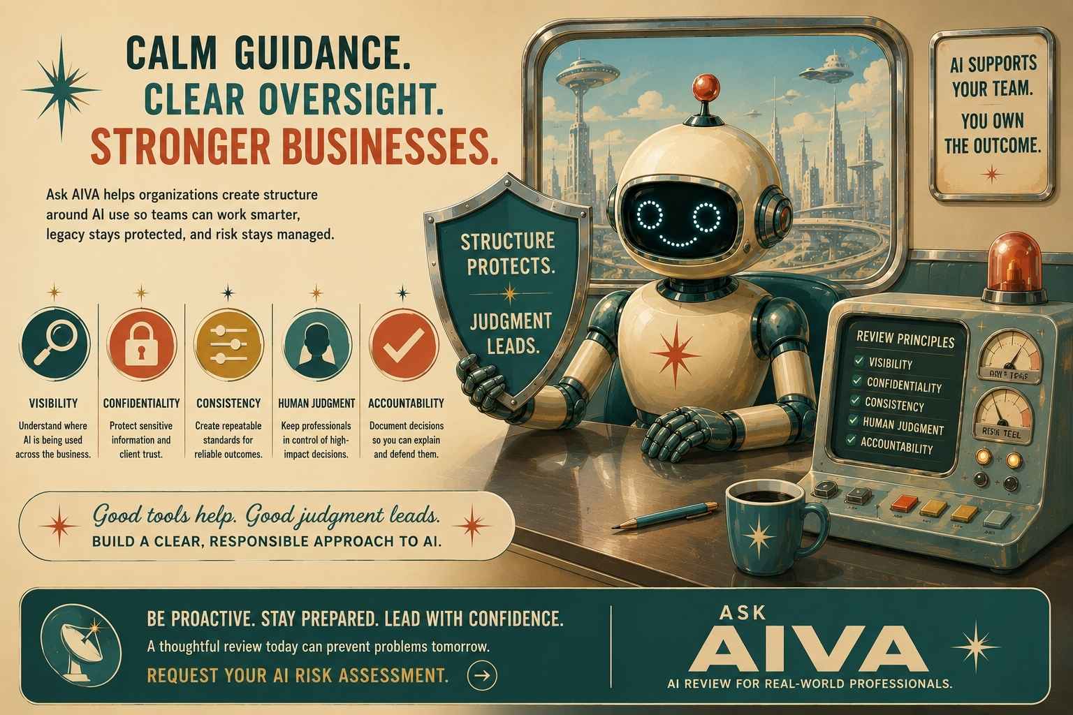 AI trust and oversight illustration