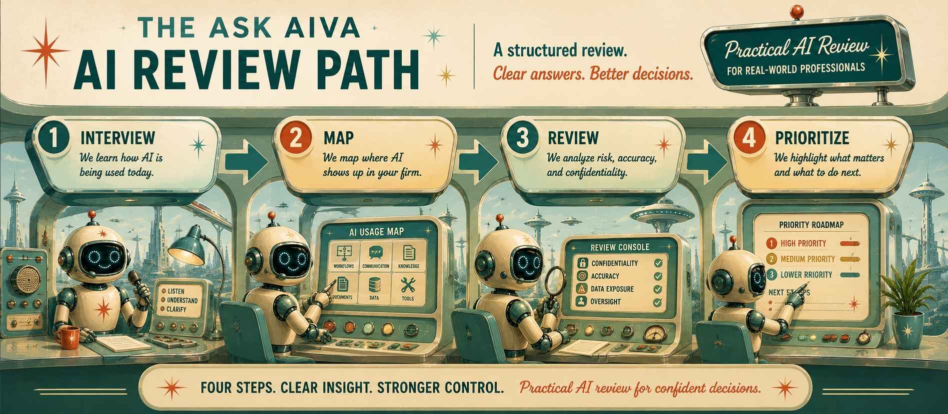 AI review process illustration